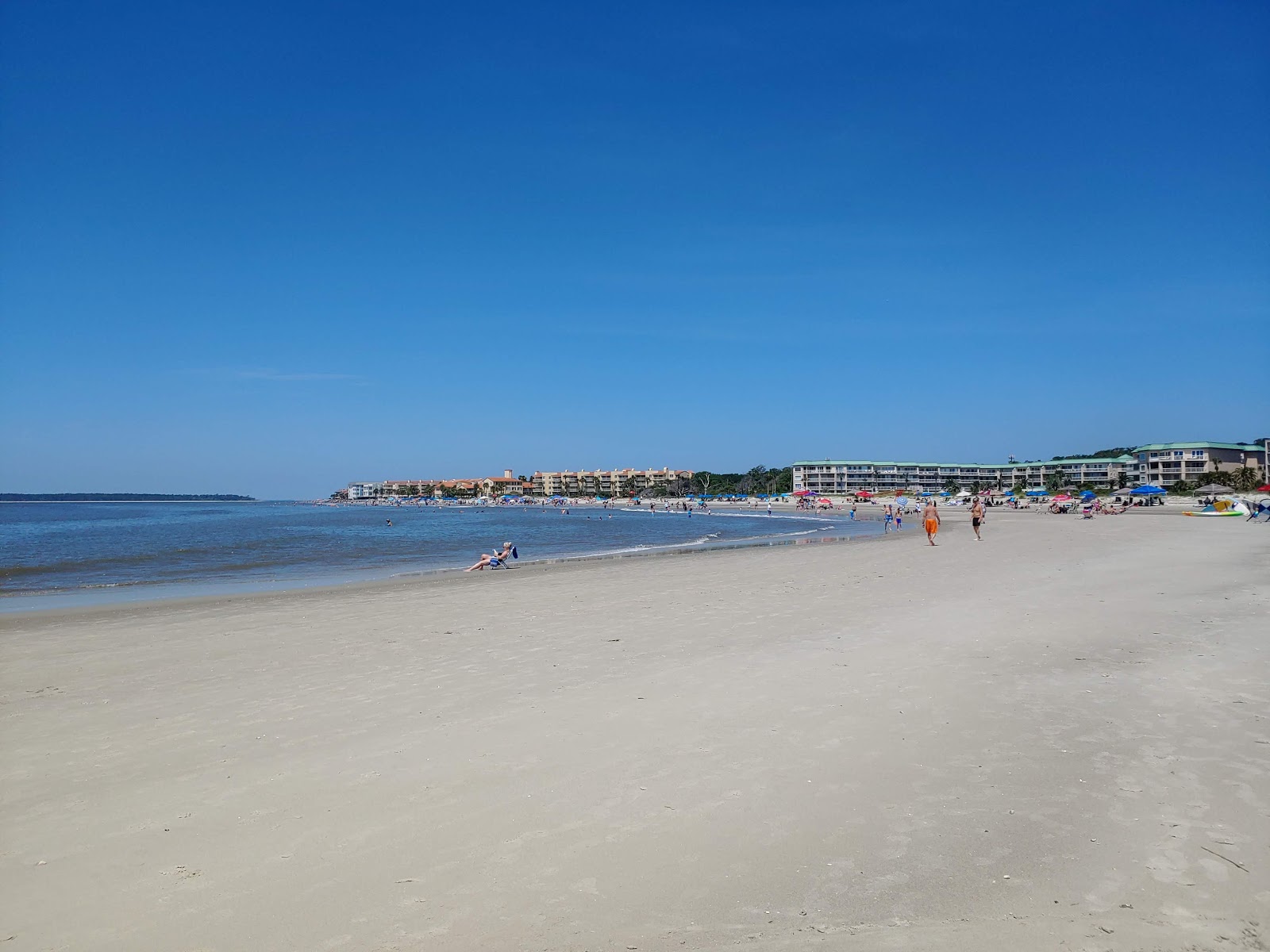Photo of St. Simons island with bright sand surface