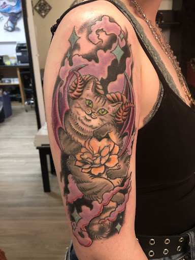 Explore name tattoo placement ideas, creative tattoo ideas in Honokaa, available at Sea of Light Tattoo Studio