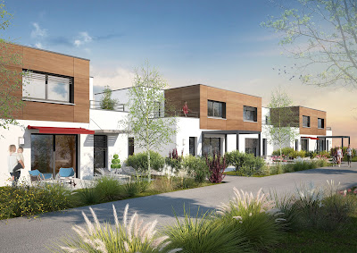 Moyse Promotion Immobilière - duplex avec jardins et maisons de ville à Besançon