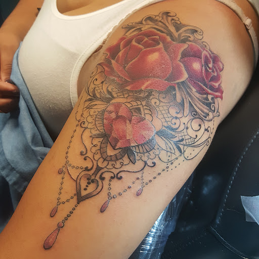 Explore women's collar bone tattoo ideas, creative tattoo ideas in North Aurora, available at Ink Bar Tattoo