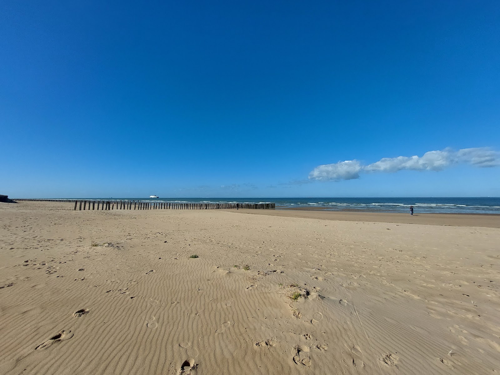 Foto von Bleriot Strand mit langer gerader strand