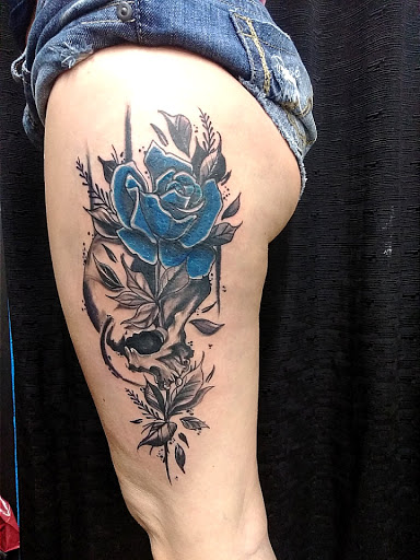 Explore aztec tattoo sleeve ideas, creative tattoo ideas in Bradenton, available at Memory Lane Tattoo Co.