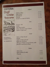 Osteria Dall'Oste Toscano à Lanzago menu