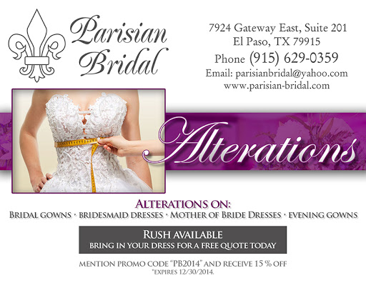 Florist «Parisian Bridal & Flowers», reviews and photos, 7924 Gateway Blvd E #150a, El Paso, TX 79915, USA