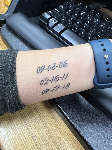 Explore tattoo ideas for date of birth, creative tattoo ideas in Buford, available at Wild Tribe Tattoos and Piercings