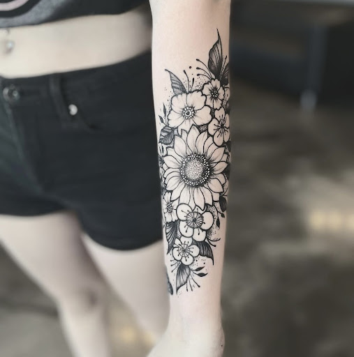 Explore religious cross tattoo ideas, creative tattoo ideas in Peoria, available at Modern Ink Tattoo