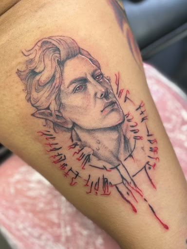 Explore celestial tattoo ideas, creative tattoo ideas in Goshen, available at Stab Me Pretty Studio