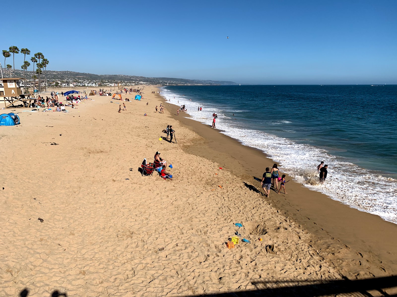 Photo of Balboa beach with bright fine sand surface