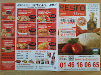 Pizzeria Resto Pizza à Arcueil (la carte)