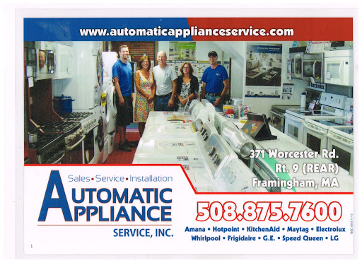 Appliance Store «Automatic Appliance Service Inc.», reviews and photos, 371 Worcester Rd, Framingham, MA 01701, USA