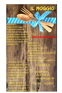 Il Moggio agriturismo e idee à Pie' di Moggio menu