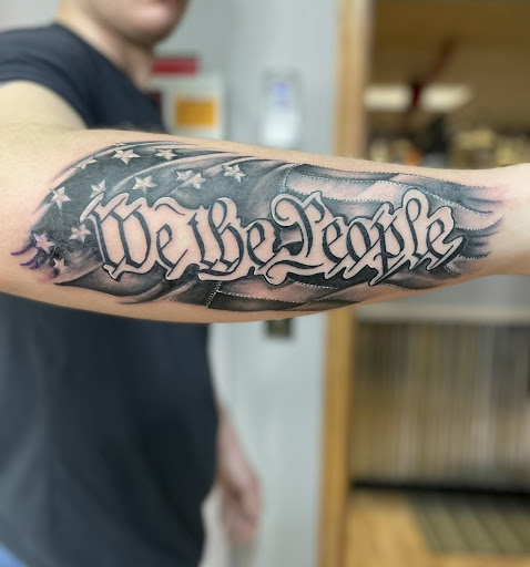 Explore step son tattoo ideas, creative tattoo ideas in Kenosha, available at Kenosha Tattoo Company