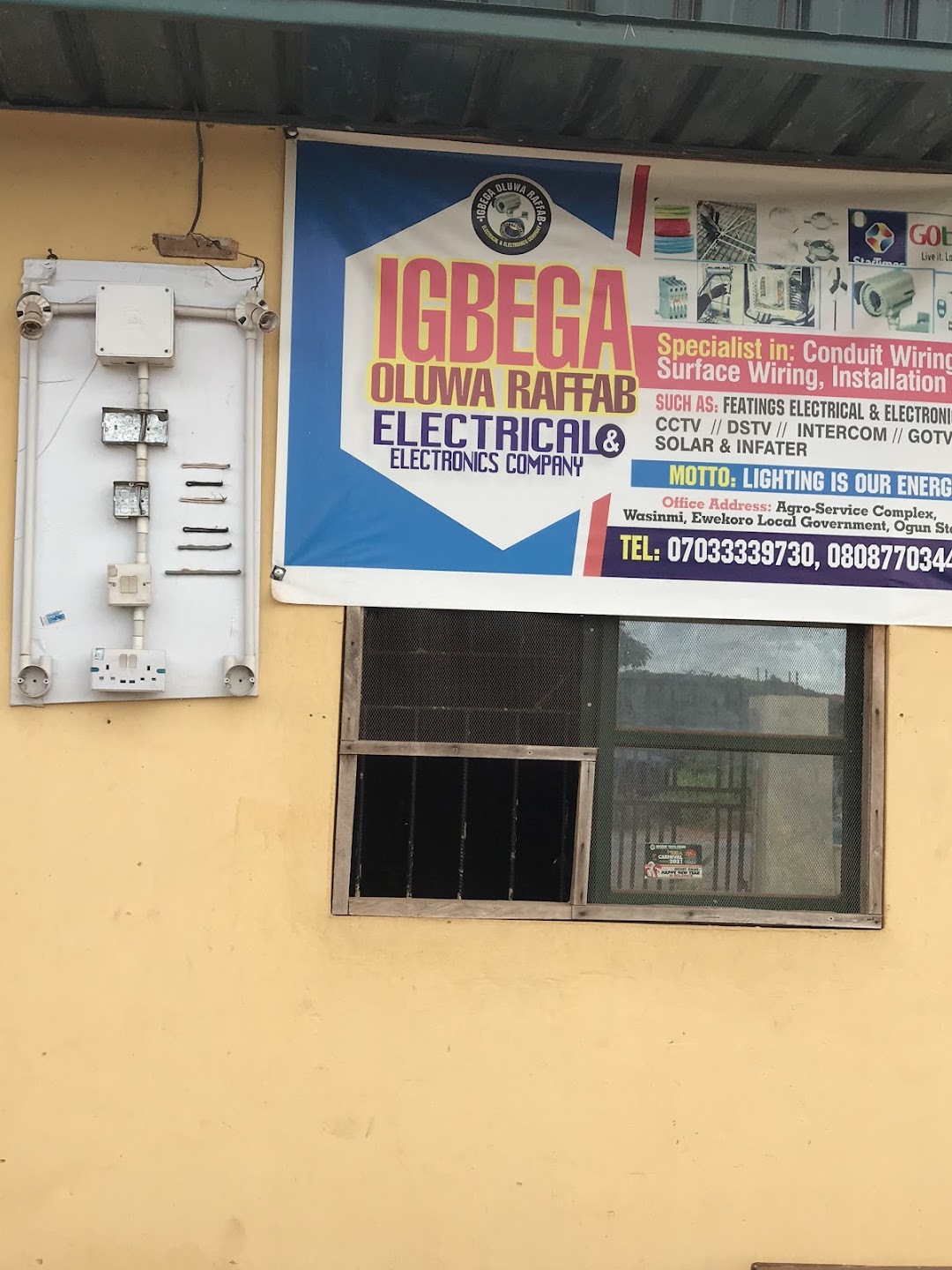 Igbega Oluwa Electronic Electrical Installation Company