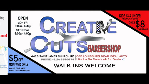 Barber Shop «Creative Cuts Barber Shop», reviews and photos, 4425 St James Church Rd, Raleigh, NC 27604, USA