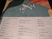 Fuxia à Paris menu