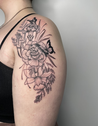 Explore easy cover up tattoo ideas, creative tattoo ideas in Roselle Park, available at Sola Ink
