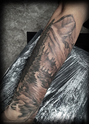 Explore fishing tattoo ideas for females, creative tattoo ideas in Houlton, available at Crowes Tattoos