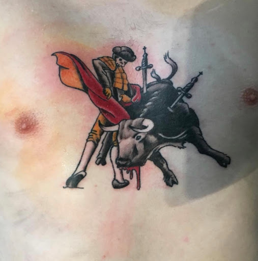 Explore vertical tattoo ideas, creative tattoo ideas in Lawrence, available at Standard Electric Tattooing