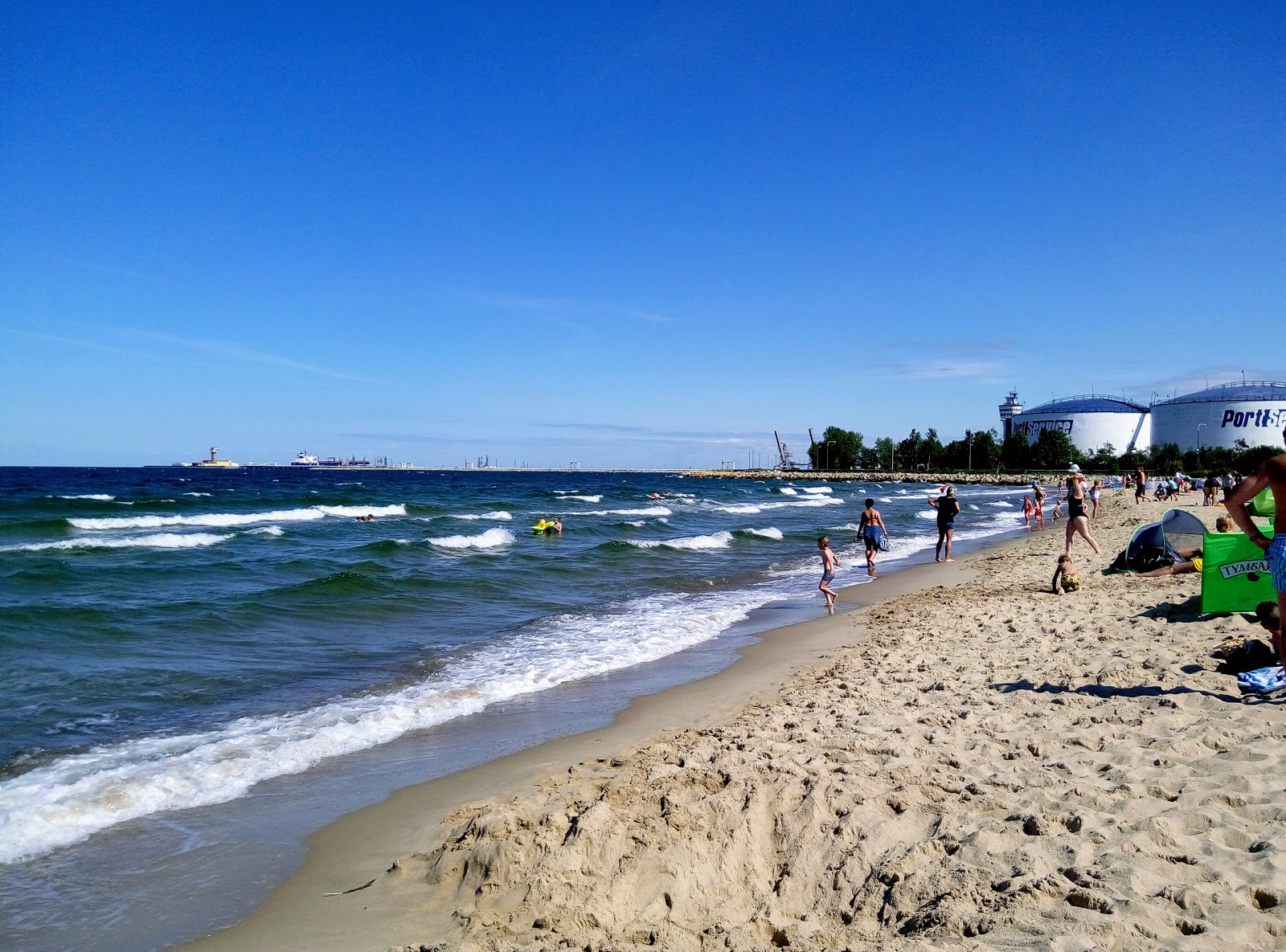 Westerplatte beach的照片 具有非常干净级别的清洁度