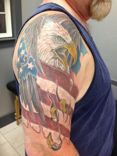 Explore black and grey tattoos sleeves ideas, creative tattoo ideas in Wilmington, available at Wildcard Studios
