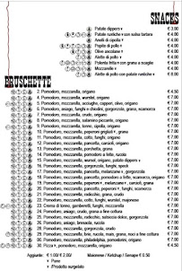 Menu du Birreria Adler à Zermeghedo