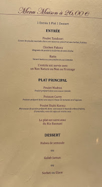 Restaurant indien Shivam Lounge I Issy-les-Moulineaux, Meudon, Sèvres, Paris, Boulogne-Billancourt à Issy-les-Moulineaux - menu / carte
