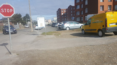 Parking cité scolaire à Berck