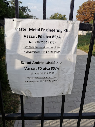 Értékelések erről a helyről: Master Metal Engineering Kft, Vaszar - Építőipari vállalkozás