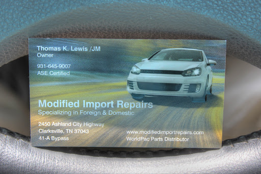Auto Repair Shop «Modified Import Repairs», reviews and photos, 2450 U.S. 41 Alt Bypass, Clarksville, TN 37043, USA
