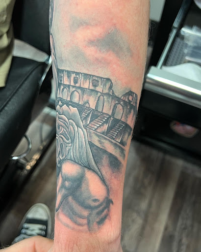 Explore arizona flag tattoo ideas, creative tattoo ideas in Clarksville, available at Love Blood Ink Tattoo