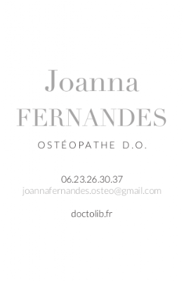 Cabinet d'ostéopathie Joanna FERNANDES à Bordeaux