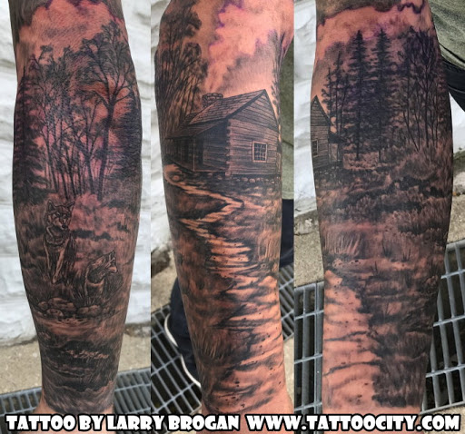 Explore scorpio tattoo ideas for females, creative tattoo ideas in Lockport, available at Tattoo City by Larry Brogan