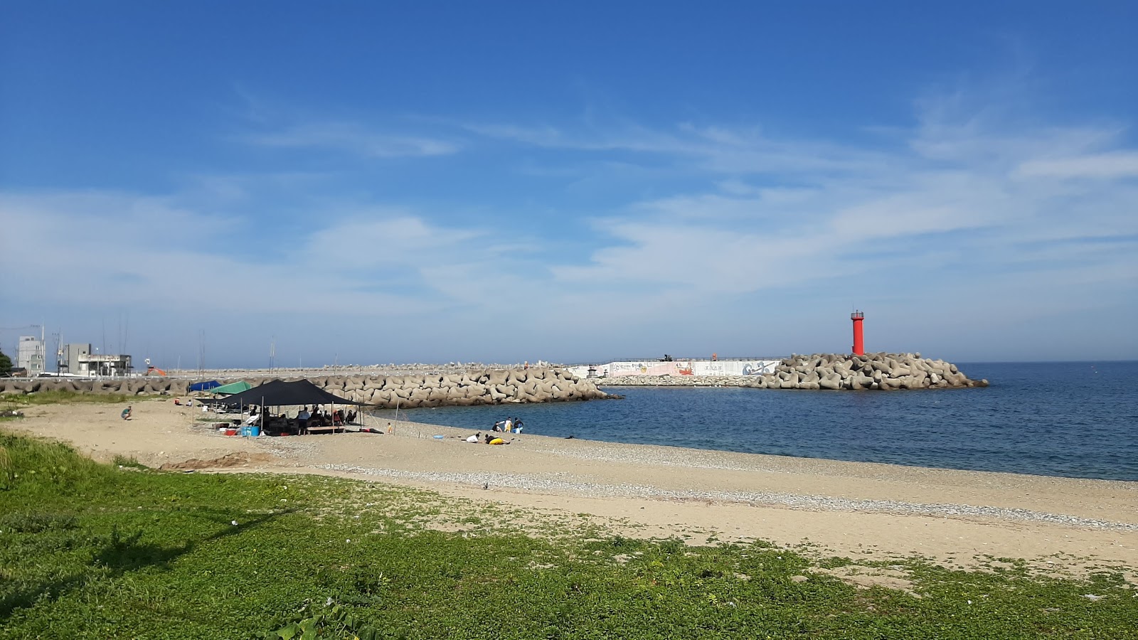 Foto von Gyeongju Beach mit graue kiesel Oberfläche