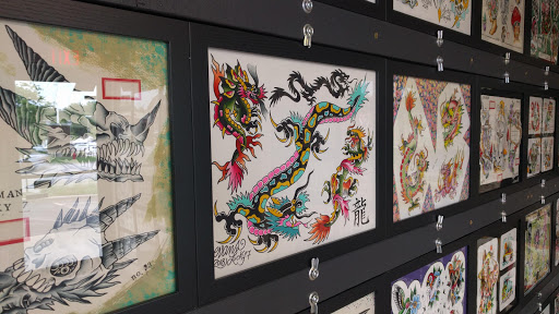 Explore tattoo ideas behind the ear tattoos, creative tattoo ideas in Libertyville, available at Lucky Seven Tattoo