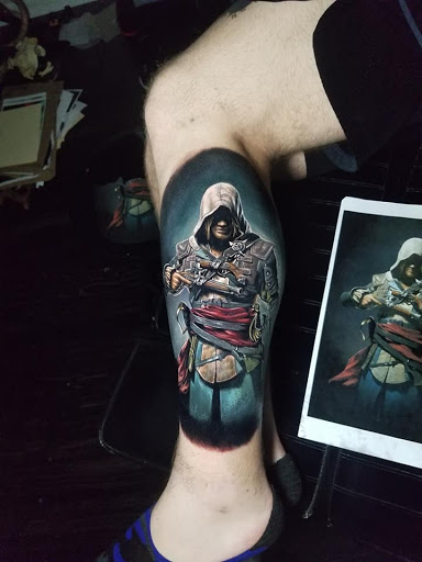 Explore catholic tattoo ideas, creative tattoo ideas in Chatham, available at Cloud N9ne Tattoo Studio