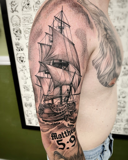 Explore slipknot tattoo ideas, creative tattoo ideas in Twentynine Palms, available at Hilltop Tattoo Company