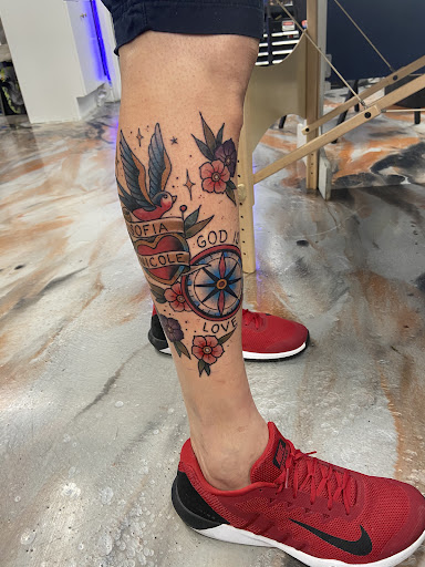 Explore double heart tattoo ideas, creative tattoo ideas in Kenner, available at Electric Expressions