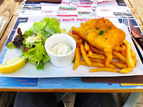 Fish and chips du Pizzeria Le Crabe Vert à Saint-Aubin-sur-Mer - n°6