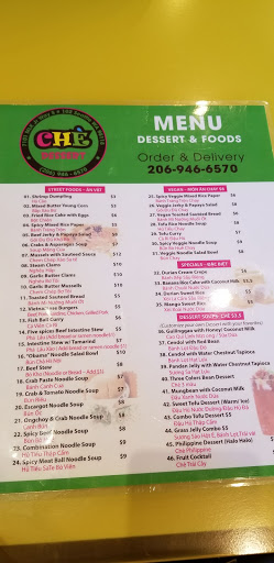 Dessert Shop «Che Dessert Lounge», reviews and photos, 7101 Martin Luther King Jr Way S #102, Seattle, WA 98118, USA