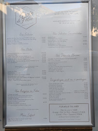 Restaurant français Grain De Folie à Toulouse (la carte)