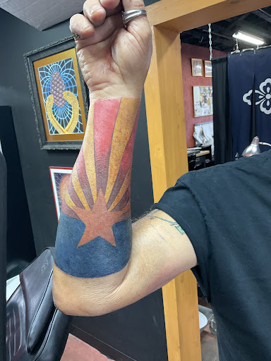 Explore guy leg tattoo ideas, creative tattoo ideas in Sedona, available at Physical Graffiti Tattoo