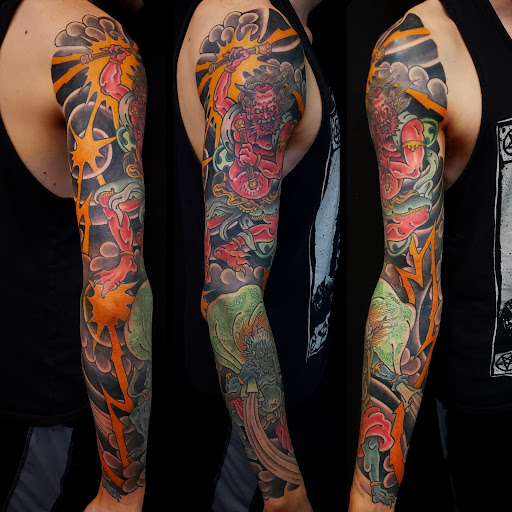 Explore t rex tattoo ideas, creative tattoo ideas in Delray Beach, available at Vatican Tattoo Studio Delray