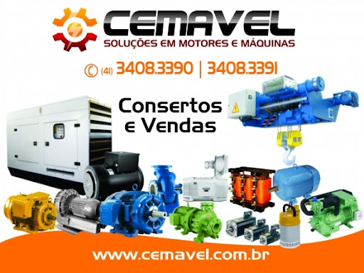 Cemavel - Motores Elétricos, Bombas, Redutores e Geradores - Rebobinamento e Manutenção Curitiba.