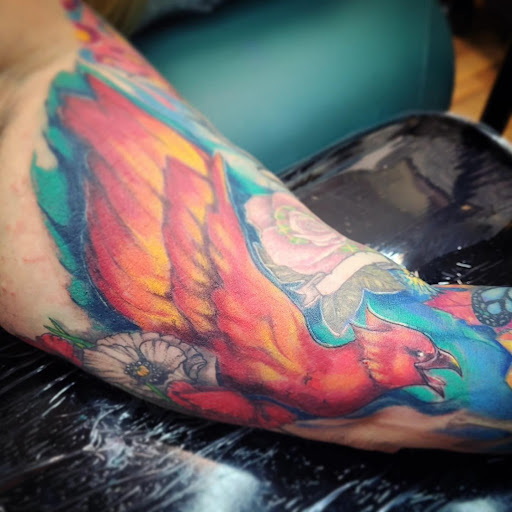 Explore mens travel tattoo ideas, creative tattoo ideas in Kenosha, available at Kenosha Tattoo Company