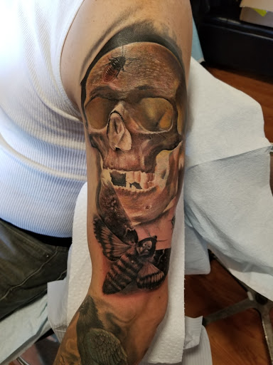 Explore horror movie tattoo ideas, creative tattoo ideas in Pueblo, available at Spellbound Electric Tattoos