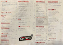 Carte du Restaurant Le Ker Bleu à Perros-Guirec