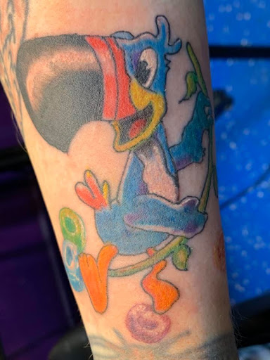 Explore unique sleeve tattoo ideas for females, creative tattoo ideas in New Port Richey, available at Zodiac Tattooing & Body Piercing