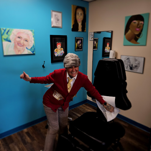 Explore angel chest tattoo ideas, creative tattoo ideas in Traverse City, available at Pinups & Needles