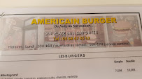 American Burger à Carcassonne menu