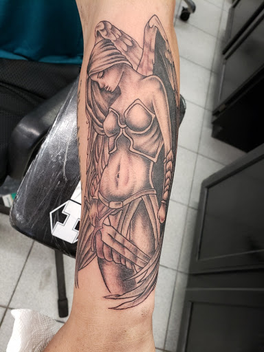 Explore lower half sleeve tattoo ideas for females, creative tattoo ideas in South Padre Island, available at Peggys Temporary & Permanent Tattoos